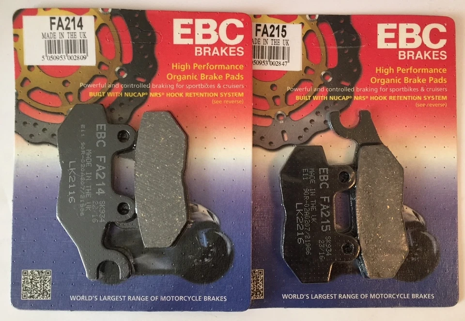 EBC Organisch Vordere Bremsbeläge (2 Set) Passend für Triumph Trident 750/900 - Bild 1 von 1