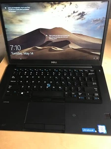 Dell Latitude 7480 Core i7-7600U@ 2.80GHz, 8GB RAM,128 GB SSD , Win 10 - Picture 1 of 7