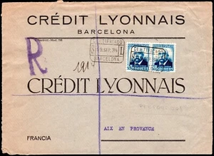 España - Edi o 670 Pareja - Perforado "C.L" Mat "Certificado 9/Sept./34.." - Picture 1 of 1