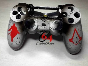 Coque Manette PS4 Custom à l'aérographe assassin's creed - Photo 1/11