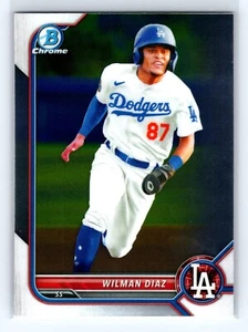 2022 Bowman Wilman Diaz Chrome #BCP-135 Dodgers - Picture 1 of 2