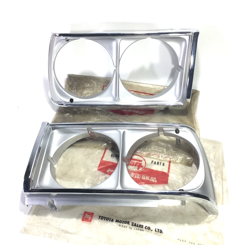Par de faros de carcasa 1977 1979 Toyota Corona RT100 116 118 genuino nuevo en stock Japón Foto 1 de 4