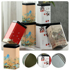 Chinese Tea Tin Canister Jar Can Tinplate Tea Sealed Portable Tea Box Packaging