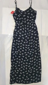 Fox Floor Length Maxi Fress With Tiger Print 47 Inches Long - Picture 1 of 19