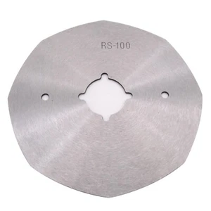 Cuchillo de hoja máquina de cortar prenda RC100 8 lados 4" #RC100-S135 (8) 1 PIEZA - Imagen 1 de 2