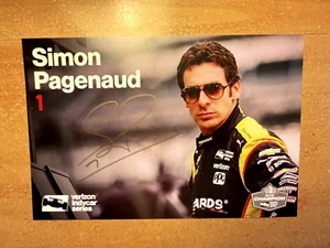 Signed Hero Card-SIMON PAGENAUD, TEAM PENSKE RACING 2017-Verizon Indycar Series - Picture 1 of 3