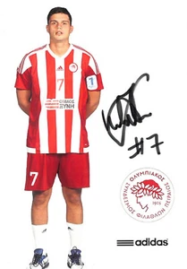 ORIGINAL unterschriebenes Foto (10x15cm) PANAGIOTIS KARAMPOURNIOTIS Olympiacos - Bild 1 von 2