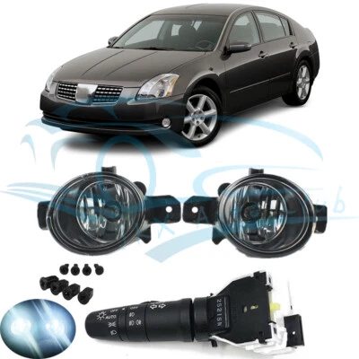 For Nissan MAXIMA 2006-20 Headlight s Turn Signal Switch & LED Fog Lamps Set - Imagem 1 de 4