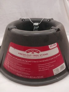 Brand New Holiday Time Fresh-cut Tree Stand Hard Plastic Christmas Tree Stand - Picture 1 of 4