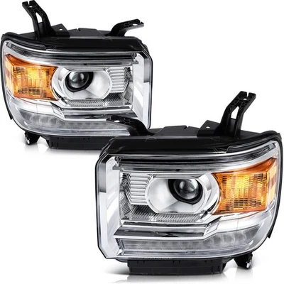 Projector Headlight Assembly W/ LEDDRL For GMC Sierra 2500 HD SLT 6.6L 2015-2019 Foto 1 de 4