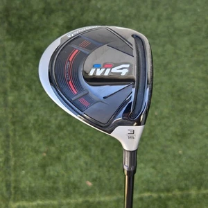 TaylorMade Golf Club M4 15* 3 Wood Regular Fujikura Atmos Red 5R RH Very Good! - Picture 1 of 11