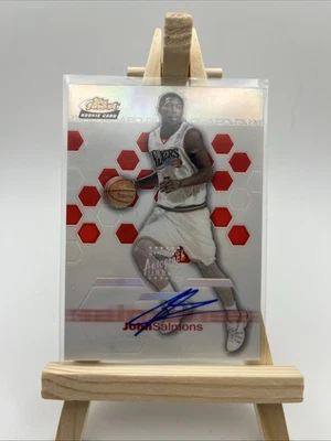 Topps Finest 2002 refractor automático #104 John Salmons 26/250 Foto 1 de 2