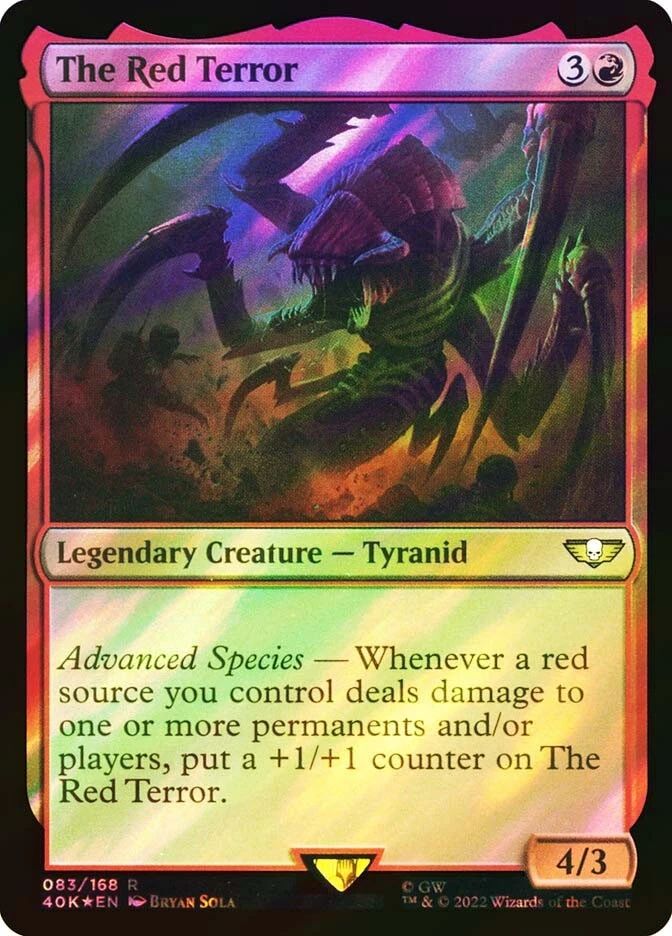 MTG SURGE FOIL The Red Terror  - Warhammer 40,000 Commander #083 - Image 1 of 1