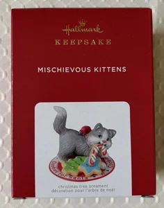 Hallmark 2021 Keepsake Mischievous Kittens #23 In Series Ornament Cat New - Picture 1 of 1