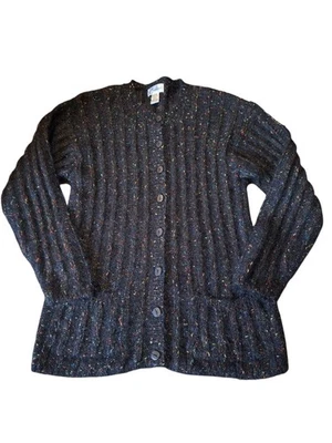 Cárdigan vintage Carducci mezcla mohair confeti metálico mediano  Foto 1 de 4