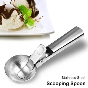1Pcs Stainless Steel Ice Cream Spoon Rebound Snowball Maker Home Kitchen Tools - Picture 1 of 15