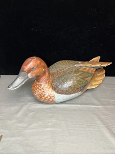 wooden Duck 20” 10” Cracks And Damage Originally $140.00 - Picture 1 of 13