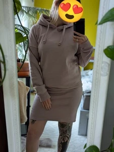 Hoodie Kleid Sweatkleid Gr. S Altrosa rosa sportlich Lässig Sublevel - Bild 1 von 10