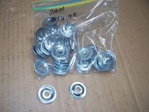 Placa de soporte de respaldo de acero redonda para pista de nieve para tacos de 7 mm cantidad 48 NUEVO - Imagen 1 de 1