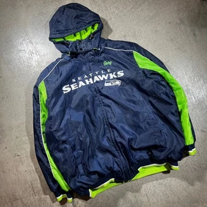 Seattle Seahawks NFL Windbreaker Jacke 2XL Fleece gefüttert - Bild 1 von 7