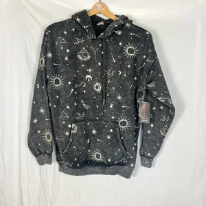 Neu mit Etikett No Boundaries Constellation Planet Hoodie Junior XS NoBo grau abgenutzt - Bild 1 von 9