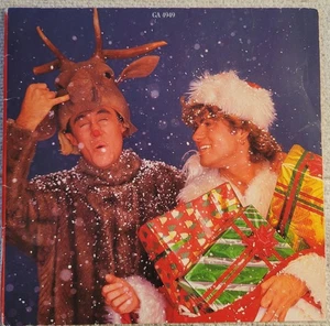 Wham "Last Christmas/Everything She Wants" UK press WEAK VG+/VG+ small hole - Picture 1 of 6
