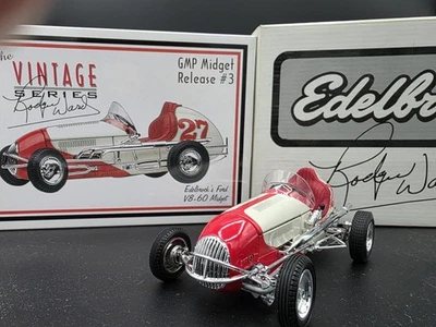 GMP Rodger Ward #27 Edelbrock V8-60 Offy Midget 1:18 Diecast Sprint Car 7643 Foto 1 de 4