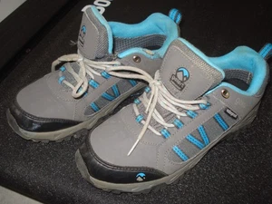 Gelert - Size 4 - Junior Charcoal grey and turquoise walking boots - Picture 1 of 3