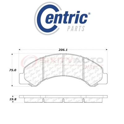 Centric C-TEK Metallic Disc Brake Pads for 1997-2008 GMC W3500 Forward 3.9L fk Foto 1 de 4