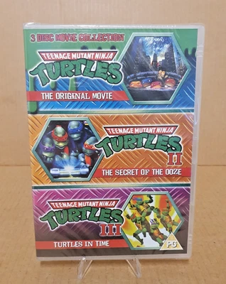 Teenage Mutant Ninja Turtles: 3 Disc Movie Collection - Region 2 DVD *New* - Image 1 of 2