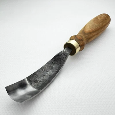 Wood Carving Gouge – Hand-Forged 52100 Steel, Ash Handle, Sharp Curved Chisel - Image 1 of 4