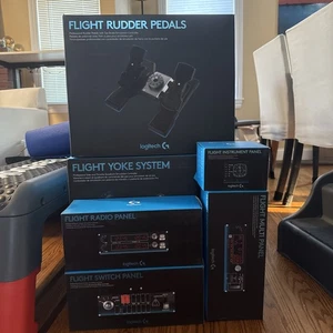 Logitech Saitek Pro Flight Ultimate Flight Sim Bundle - Picture 1 of 5