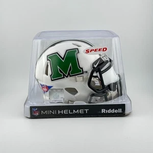 Marshall Thundering Herd Riddell Speed Mini Football Helmet With Visor - Picture 1 of 4