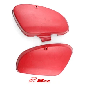 Honda NOS Genuine RH LH SIde Cover C70 C90 1 pair Red - Picture 1 of 6