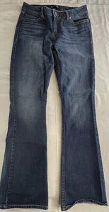 Bootheel Mayfair Fit Womens Dark Blue Denim Embroidered Flap Pockets Size 8 - Picture 1 of 12