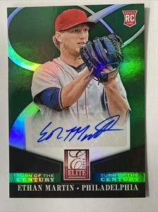 Ethan Martin 2014 Panini Elite Turn Of The Century Rookie RC Autograph Card #69