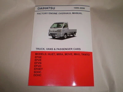 Daihatsu Hijet Mini Truck English Engine Repair Manual For S210P EF Injected