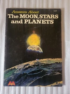 1969 Book Answers About The Moon Stars and Planets Wonder Books - Bild 1 von 5