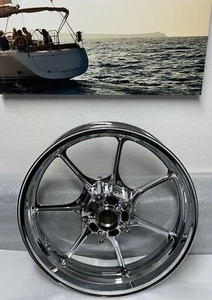 Rueda delantera cromada personalizada Suzuki Hayabusa 2022-24 54111-10L00-019 cambio llanta - Imagen 1 de 9