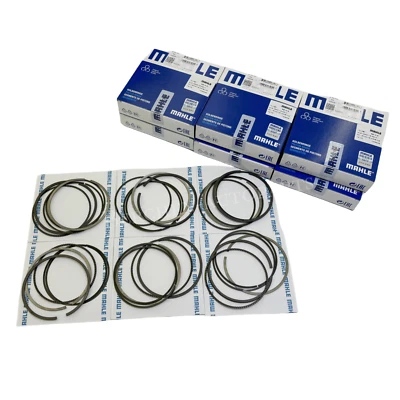 6Pcs Piston Rings Set For BMW N52B30A E90 E92 E60 E83 328i 530i X3 11257547838 - Image 1 of 4