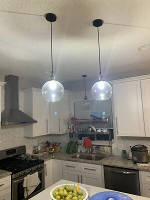 esfera cristal colgante luz Foto 1 de 4