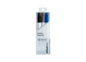 Plumas puntiagudas Cricut Joy Gel 1.0 (3) negras grises azules - Imagen 1 de 1