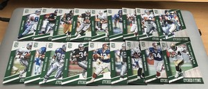 2016 DR Elite Football (18-Card) Emerald Green Etched Time Lot w/ Many Stars