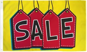 "SALE TAGS" flag 3x5 ft polyester banner sign deal discount clearance - Picture 1 of 6