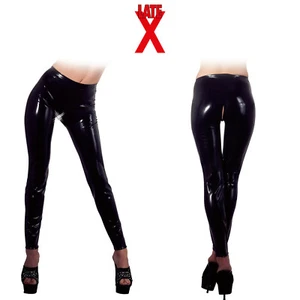 Late X - Sexy Fitted Natural Latex Pants Leggings Latexhose eng anliegend - Bild 1 von 7
