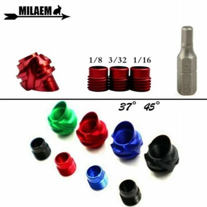 37/45 Degree Peep Sight Compound Bow Archery Housing Aperture Inner Core Hooded - Picture 1 of 17