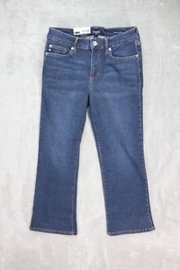 NEW Women's Chaps Mid Rise Crop Kick Blue Jeans Size 6/28 - Picture 1 of 5