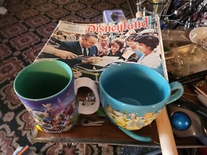 1968 Walt Disney's First Edition Pictorial Souvenir Guide Book & 2 Coffee cups - Picture 1 of 11