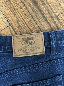 VINTAGE - ROUTE 66 - DENIM JEAN SHORTS - SIZE 13/14 - Picture 1 of 4