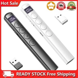 2.4GHz Wireless Presentation Clicker with Hyperlink Red Lasers Page Turning Pen - Photo 1/14